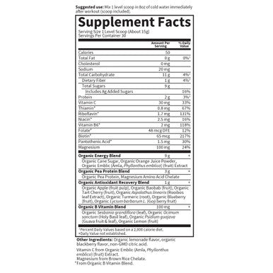 Garden of Life Organic Plant Based Recovery Blackberry Lemonade 446g