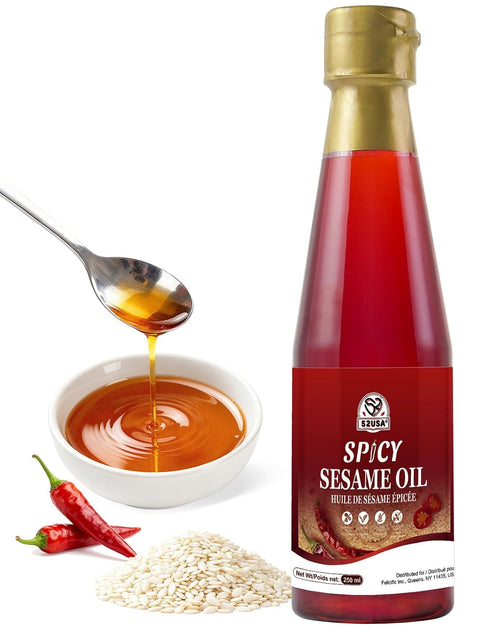 52USA Sesame Oil Toasted Sesame Oils Sesames Oil Cooking 8.45 Fl Oz (250 ml) Premium Toasted Sesame Seed Oil Aromatic & Nutty Flavor 100% Pure Sesame Oil Ideal for Asian Cooking Baking Soup