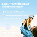 3in1 Zinc Picolinate Magnesium Glycinate Supplements with Vitamin B6 Reproductive Fertility Health Hormone Balance Immune System Support PCOS Support 60 Vegetarian Capsules
