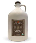 Crown Maple Certified Organic Bourbon Barrel Aged Maple Syrup, Pure, Gluten Free, No Preservatives, Non-GMO Pairs well with Pancakes, Coffee, Cocktails & Brunch, 25 Fl Oz (Pack of 1)