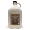 Crown Maple Certified Organic Bourbon Barrel Aged Maple Syrup, Pure, Gluten Free, No Preservatives, Non-GMO Pairs well with Pancakes, Coffee, Cocktails & Brunch, 25 Fl Oz (Pack of 1)