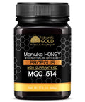 NatureÃ¢â‚¬â„¢s Gold Raw Manuka Honey with Australian Native Bee Propolis, MGO 514+ | 8.8oz (250g), 100% Pure Genuine Traceable Hive to Home