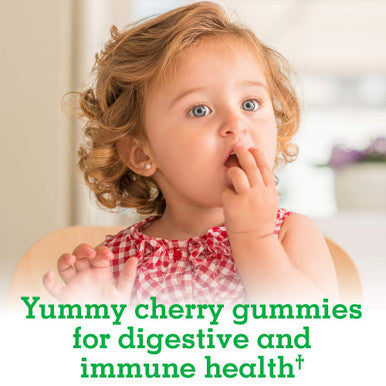 Garden of Life Probiotics For Kids Cherry Flavor Gummies - Sugar Free Once Daily Kids Probiotic Gummies 3 Billion Cfu Probiotics Plus Fiber For Digestive & Immune Health 30 Vegetarian Gummies