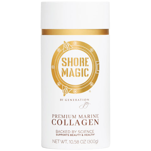 Shore Magic Premium Marine Collagen Powder Types I-Iv Wild Fish Hydrolyzed Peptides Unflavored 9G Protein Per Serving Supports Youthful Skin Hair Nails & Joints 30-Day Supply