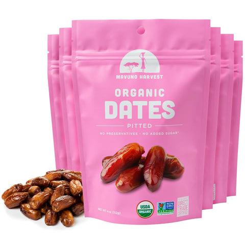 Mavuno Harvest Organic Dried Fruit Variety Pack | Dried Mango, Papaya, Pineapple, Banana, Jackfruit, & Tropical Mix | Healthy, Vegan, No Sugar Added, Non GMO Snacks for Kids & Adults | 2 Ounce, 6 Pack