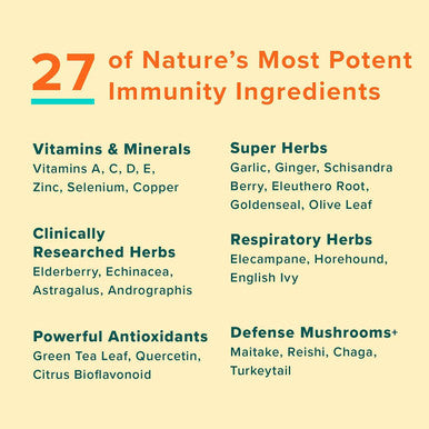 Ultimate Immune Support Vitamin C D E and Zinc Natural Immunity Booster Multivitamin Herbal Supplement Elderberry Eusacea Daily Immune Defense Antioxidant Support.