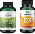 Swanson Immune Health Essentials Bundle: Olive Leaf Extract with 20% Oleuropein - Vitamin D3 5000 IU