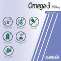 Healthaid | Omega 3 750Mg (Epa 425Mg Dha 325Mg) - 60 Capsules | 4 X 60 Capsule