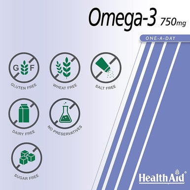 Healthaid | Omega 3 750Mg (Epa 425Mg Dha 325Mg) - 60 Capsules | 4 X 60 Capsule