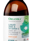Organika Liquid Zinc And Vitamin C - Orange Flavour - Immunity Support- 300 Ml (Pack Of 1)
