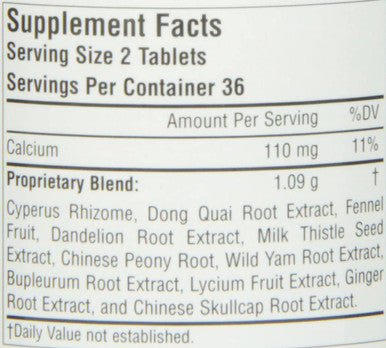 Planetary Herbals Bupleurum Liver Cleanse 545mg - With Calcium, Cypress Rhizome, Ginger & More - 72 Tablets