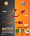 Healing Effectory Stamen Male Vitality Supplement, Male Fertility Support, Male Stamina, Motility, Strength, Conceive, Preconception Supplement 30 Day (60Ct) All Natural