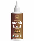 Organic Monk Fruit Liquid Sweetener Drops, 100% Pure Extract, Zero Sugar & No Erythritol, Unflavored Liquid Monk Fruit for Coffee, Tea, Drinks & Baking, 2 fl oz