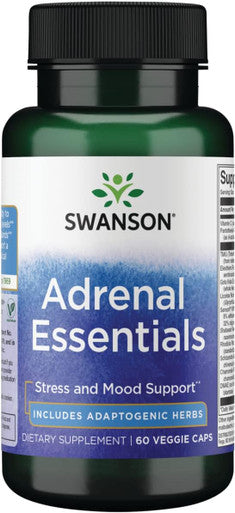 Swanson Adrenal Essentials 60 Veg Capsules