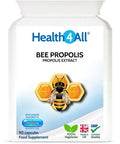 Bee Propolis High Strength 1000mg 90 Capsules (V) . Immune Support Natural Supplement Rich in Functional antioxidants. Made in The UK by Health4All