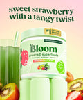 Bloom Nutrition Greens and Superfoods Powder for Digestive Healt hGreens Powder Digestive Enzymes Probiotics Spirulina Chlorella for Bloating & Gut Support Green Juice 30 SVG Strawberry Kiwi