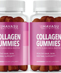 Havasu Nutrition Collagen Gummies Formulated with Collagen Biotin to Support Hair Skin and Nail Growth for Men Women GelatinFree 2 Pack 120 Gummies