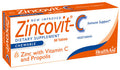 Zincovit - C, Chewable Vitamin C And Zinc Lozenges With Propolis, 60Ct, Vegetarian