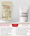Lions Mane Organic - Ultra Strength 50% Beta 1,3/1,6 D Glucan, Pullulan (Hericium Erinaceus ) (120 Capsule Pouch)