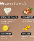 Light Grass Fed Beef Tallow Moisturizer Cream 5Oz Shea Butter, Vitamin E Beef Tallow For Face & Body Tallow Face Moisturizer & Beef Tallow Face Cream Beef Tallow Lotion & Beef Tallow For Skin