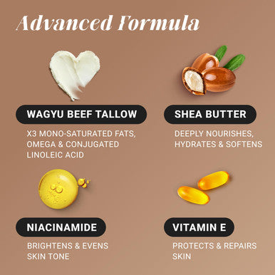 Light Grass Fed Beef Tallow Moisturizer Cream 5Oz Shea Butter, Vitamin E Beef Tallow For Face & Body Tallow Face Moisturizer & Beef Tallow Face Cream Beef Tallow Lotion & Beef Tallow For Skin