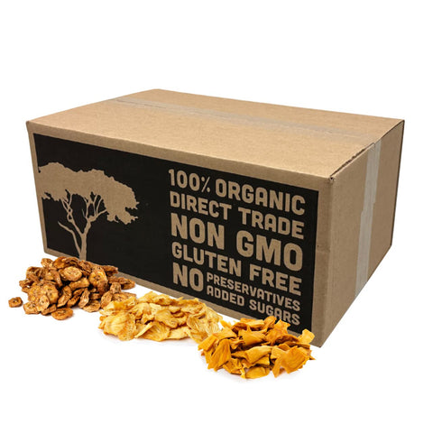 Mavuno Harvest Organic Dried Fruit Variety Pack | Dried Mango, Papaya, Pineapple, Banana, Jackfruit, & Tropical Mix | Healthy, Vegan, No Sugar Added, Non GMO Snacks for Kids & Adults | 2 Ounce, 6 Pack