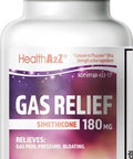 HealthA2Z Gas Relief Simethicone 180mg | Relieves from Stomach Discomfort and Gas | Anti Flatulence | Relieves Gas Fast