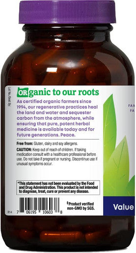 Oregons Wild Harvest Milk Thistle Organic NonGMO Herbal Supplement 180Count