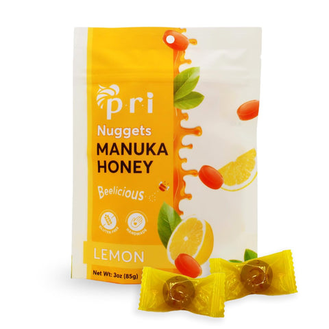 P.R.I Manuka Honey Nuggets, Sweet and All Natural Hard Candy Treat, 1 LB Bulk Bag