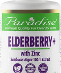 Paradise Herbs Elderberry with Zinc | Supports The Body's Natural Defenses | Sambuca Nigra & European Black Elderberry | Vegan | NON-GMO | Gluten 60 Vegetarian Capsules