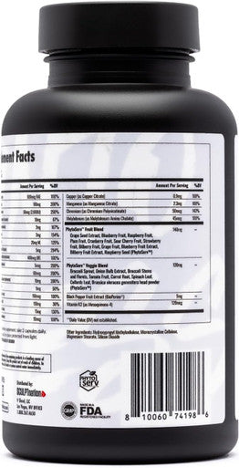Sculpt Nation By V Shred Multivitamin - Daily Multivitamin For Women And Men With Zinc, Vitamin C, And Copper, Nutritional Support With One Serving Of Fruit And Veggies - 60 Capsules
