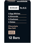 RXBAR Protein Bars, Protein Snack, Snack Bars, Chocolate Sea Salt, 22oz Box (12 Count)