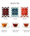 Octavius Assorted Tea Sampler Set (3 Flavors 25 Tea Bags) | Black Tea Sampler Pack | Tea Set | Pack of 1