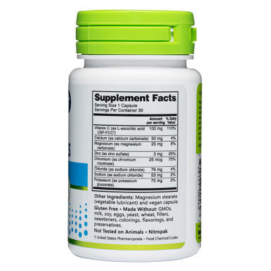 NutriBiotic Essential Electrolytes 30 Ct Capsules