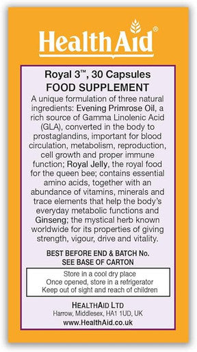 HealthAid Royal +3 - 30 Capsules
