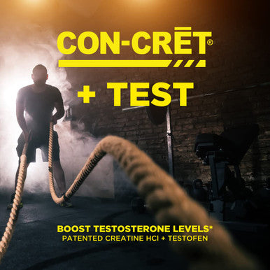 CON-CRET + Test CON-CRET Patented Creatine HCl Now with Testofen Boost Testosterone Levels 60 Capsules