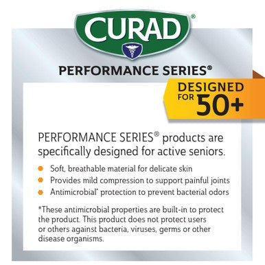 Curad Performance Series 50+ Arthritis Reilef Glove Aids in Arthritis Carpal Tunnel & Tendonitis Breathable Soft Mild Compression 1 Pair Small