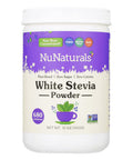 Nunaturals White Stevia Powder, Plant-Based Sugar Substitute, Zero Calorie Sweetener, 12 Oz