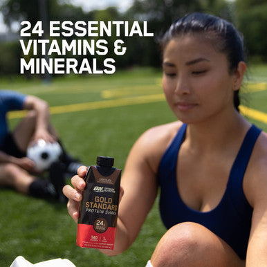 Optimum Nutrition Gold Standard 24G Protein Shake Vanilla 12 Count