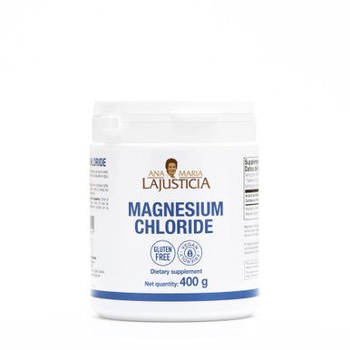 Ana Maria Lajusticia - Magnesium Chloride 400g - Reduce tiredness and fatigue - Improve nervous system - Gluten Free and vegan Firendly