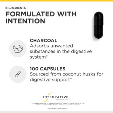 Integrative Therapeutics Activated Charcoal 100 Capsules