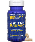 Serotonin W/ L Tryptophan Rholiola Mood Support Serotonin Supplement Promotes Positive Mood Calmness Increased Energy Happy Mood Brain Support Supplement 60Ct