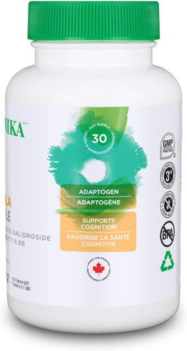 Organika Rhodiola 100Mg 6:1 Extract- 3% Rosavins, 1% Salidroside- Adaptogen, Cognition Support, Mental Focus In Response To Stress- 60Vcaps