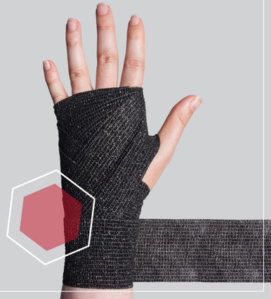 Curad Performance Series Ironman Self-Adherent Wrap Black 3" x 5 yds