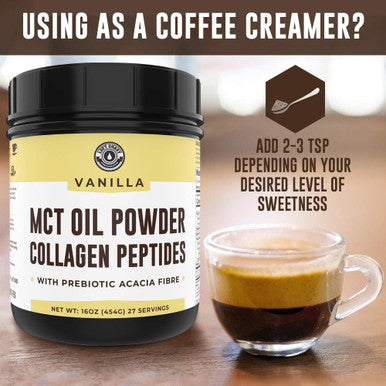 Left Coast Performance Keto Vanilla MCT Collagen Powder and Keto Unflavored MCT Collagen Powder