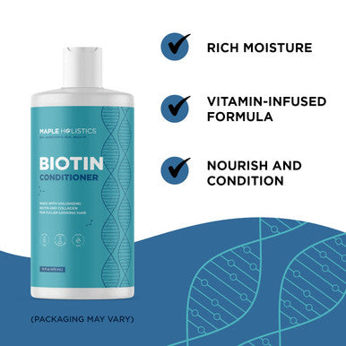Advanced Biotin Shampoo And Conditioner Set - Paraben And Sulfate Shampoo And Conditioner For Dry Damaged Hair And Scalp Care - Volumizing Shampoo For Thinning Hair With Jojoba And Argan Oil