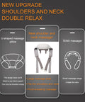 Mini Neck Massager With Heat, Cordless Shiatsu Shoulder And Trapezius Massager,Tissue Kneading Massage Function At Home, Muscle Relaxation Gifts (Beige)