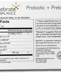 Celebrate Vitamins Balance Probiotic + Prebiotic - Post Bariatric Surgery Daily Supplement For Women & Men, 28.5 Billion Cfu - Supports Digestive & Immune Health, Gluten (30 Capsules)