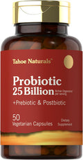 Carlyle Prebiotic Probiotic & Postbiotic | 25 Billion CFU | 50 Powder Pills | Men and Women's Digestive Health | Vegetarian and Non-GMO Supplement