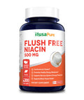 NusaPure Flush Free Niacin 500mg 200 caps (Non-GMO & )